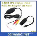 2.4GHz Wireless GPS Rearview System (transmitter+ receiver) for Portable GPS Navigation